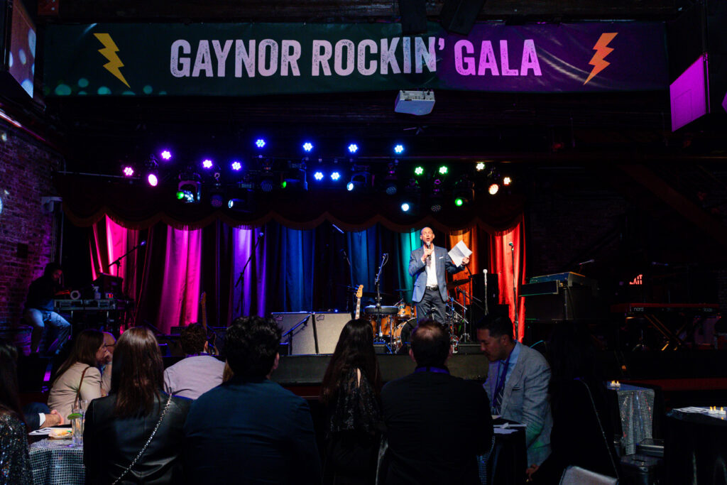 Dr. Scott Gaynor on the Gaynor Rockin' Gala stage