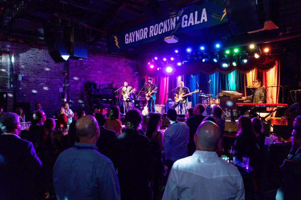 Enjoying the music at Gaynor Rockin' Gala