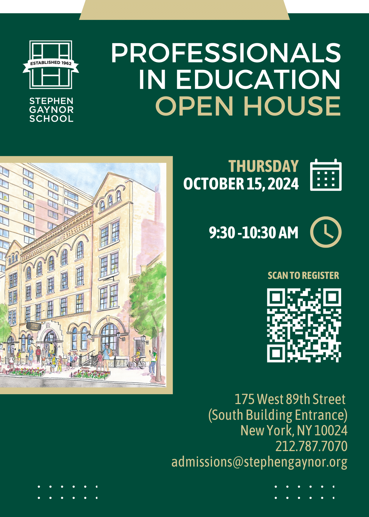 Professionals in Education Open House, October 7, 2025